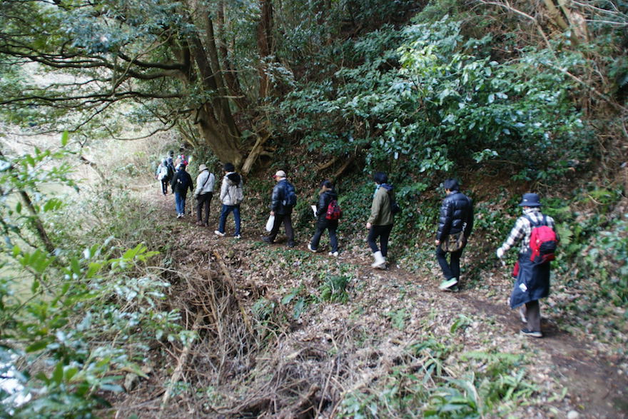 2012年に開催された高鶴山ハイキングの様子
